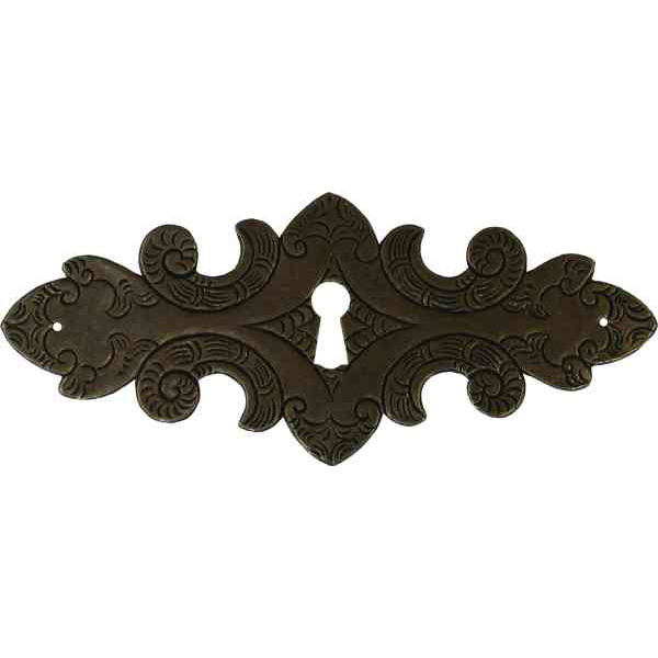 Schlüsselschild antik aus Eisen gerostet und gewachst, von Hand gefertigt